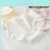 Sweet And Charming Japanese Style Cotton Lace Trim Mid Rise Ladies Triangle Panties In Various Colors