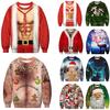 Festive Men's Christmas 3d Graphic Print Pullover Hoodie Sweatshirt With Soft Material