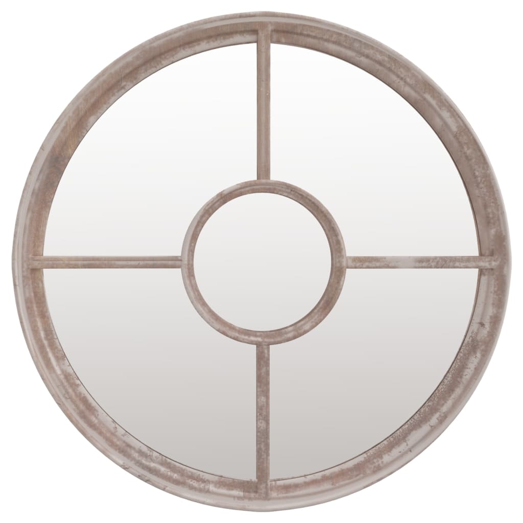 Garden Mirror Sand 60x4 Cm Iron Round