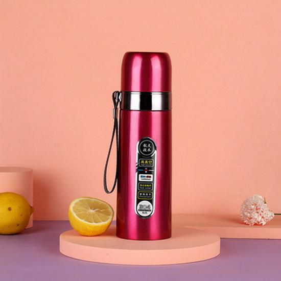 304 Stainless Steel Portable Insulated Bullet Head Thermal Water Bottle, Large Capacity