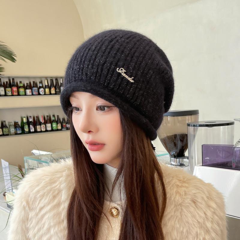 

Осень и зима теплая защита ушей вязаная шапка детская универсальная модная шапка-пуловер от холода, показывающая маленькое лицо, ветрозащитная шапка-мешок на голову