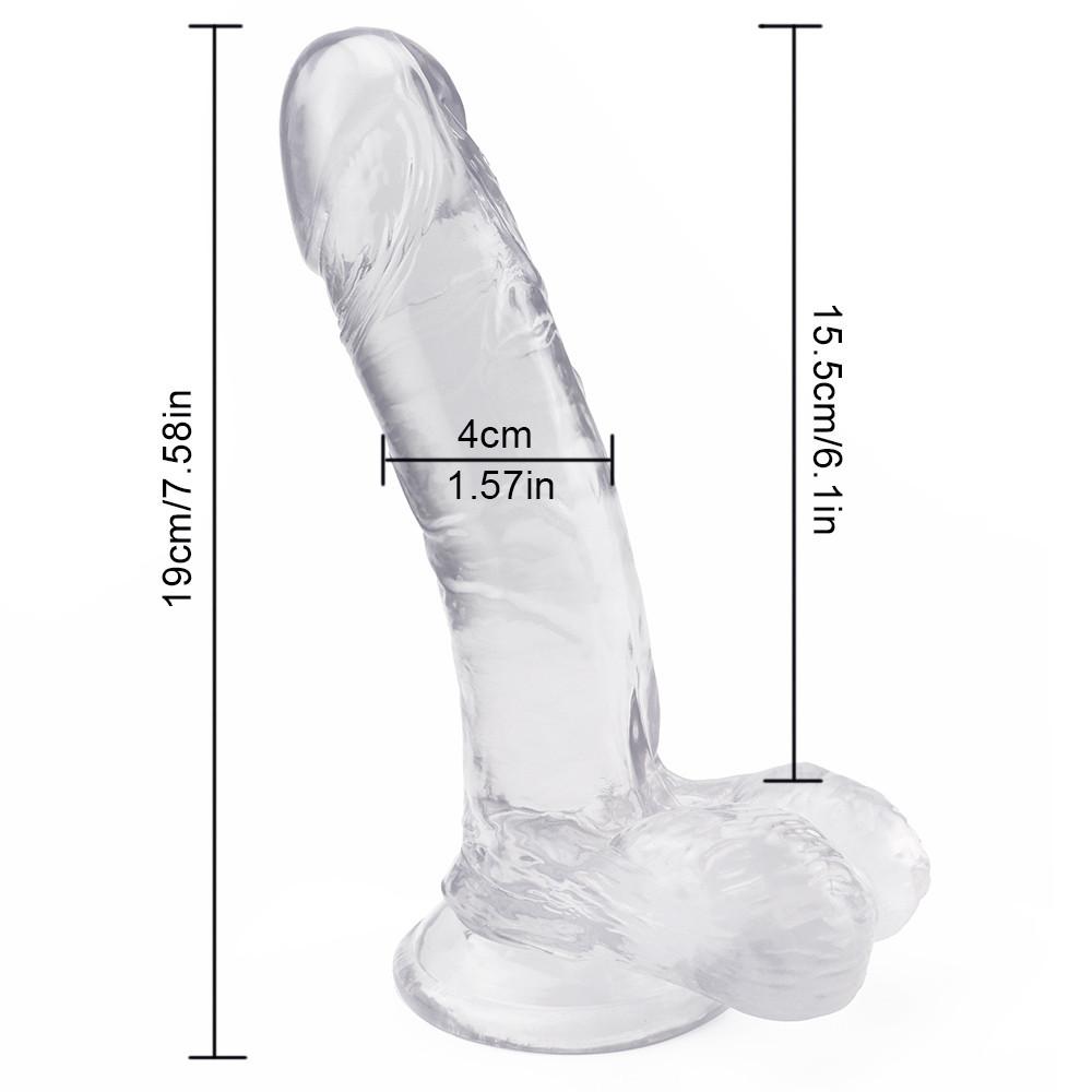 Transparent Dildo Anal Plug for Women Realistic Penis With Suction Cup Erotic Butt Plug Sex Toys Big Penis Dick Dildos Adult