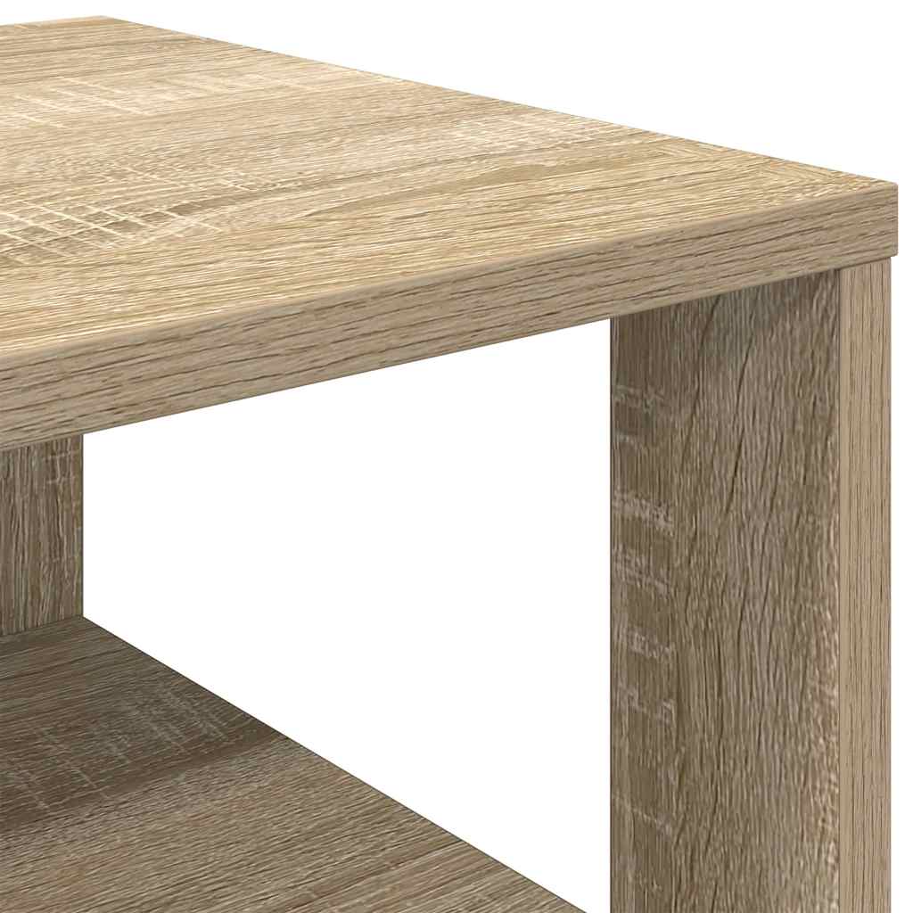 Shoe Rack In Sonoma Oak Finish 61 X 32 X 87.5 Cm Engineered Wood