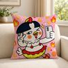 Food SSamyang BBuldak Cushion Cover Soft Short Plush SkinFriendly Cushion Case for MultiScene Use