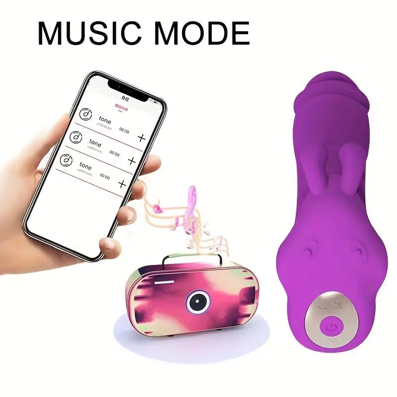 1pc Powered APP Wearable Vibrator Imitates Fingers, Sexy Slave Sam Quiet Panties Vibrator Anal Plug