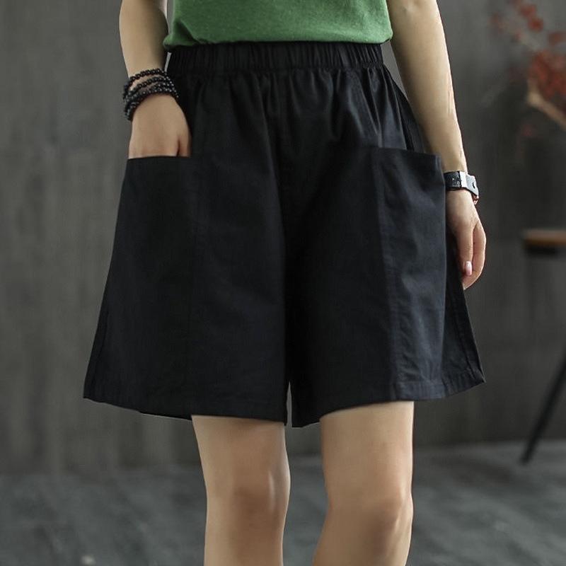 New Summer Wide-leg Shorts, Loose Straight Work Pants, Wide-leg Casual Shorts