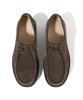 Firenze Atelier [Vibram] Bold Shape 4.7Cm Suede Mock Shoes 9009-Qs [Dark Brown]