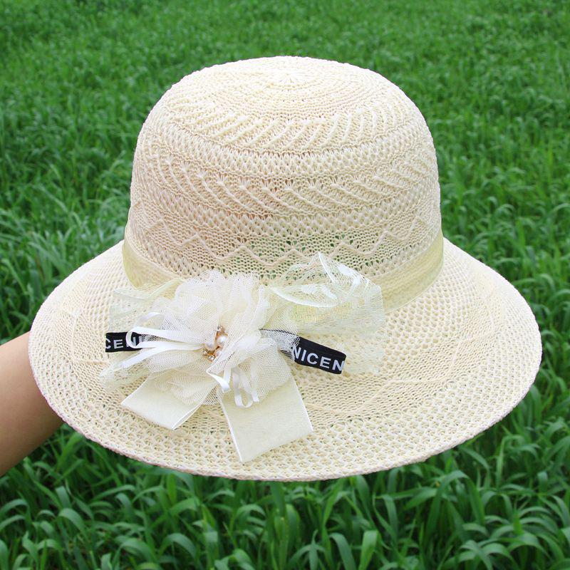 Women's Summer Sun Protection Straw Hat with Face Covering - Breathable Korean Style Beach Hat