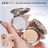 WODWOD Light & Shadow Kiss Highlighter Palette: Soft, Sparkling, 3D Highlight & Contour Powder
