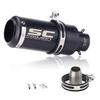 Loyfreeyo Motorcycle Silencer Motorcycle Exhaust Port Exhaust Pipe Slip-on Muffler