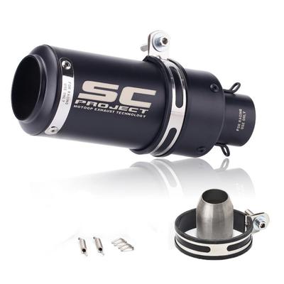 Loyfreeyo Silencieux de Moto Port d'Échappement de Moto Tuyau d'Échappement Silencieux Slip-on