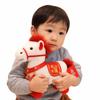 Chinese Style Horse Mascot Stuffed Animal PP Cotton Chinese Horse Plush Doll  Festive Decor
