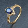 , Style, Fashionable Water Drop-shaped Inlaid Zircon Ring, Simple and Versatile New Ring.
