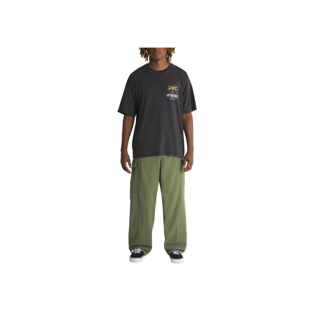 Vans Solid Color Multi-Pocket Loose Cargo Pants Men Pants Army-Green VN0005Z1AMB