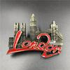 3D Metal Fridge Magnet: USA, England, Italy, Madrid, Dubai, Belgium, India, Israel - High-End Commemorative Collection