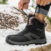 Men Winter Snow Boots Warm Men Hiking Boots High Quality Leather High Top Big Size Men's Boots Outdoor Sneakers