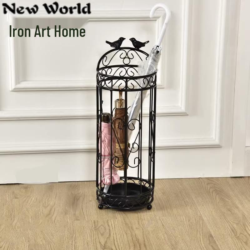 

Европейская художественная складная подставка для зонтов из кованого железа для лобби отеля или прихожей дома White