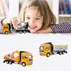 Truck Alloy Diecast Car Model Pull Back Car Toys Carrier Vehicles Construction Excavator Engineering Car Toys for Kids Boys Gift