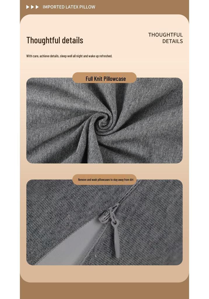 Ultra-Thin Natural Latex Neck Support Pillow for Children