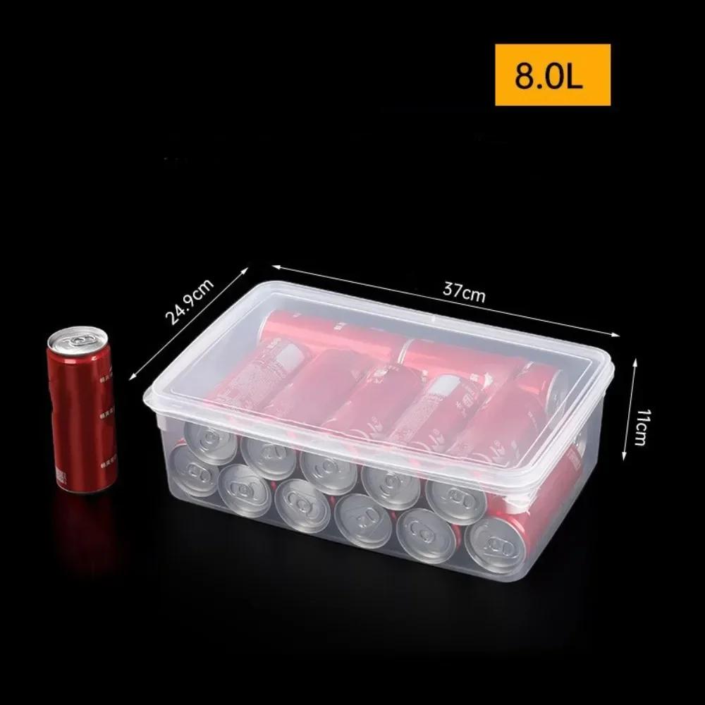 Resuable Transparent Storag Box Multifunctional Food Grade Kitchen Storage Box Rectangular Food Sealed Case Kitchen Organizer