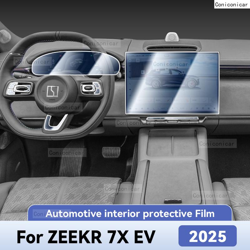 Für ZEEKR 7X EV 2025 Auto Innenraumschutz Kratzschutzfolie Instrumenten-Zentralsteuerung Navigationsbildschirm Zubehör