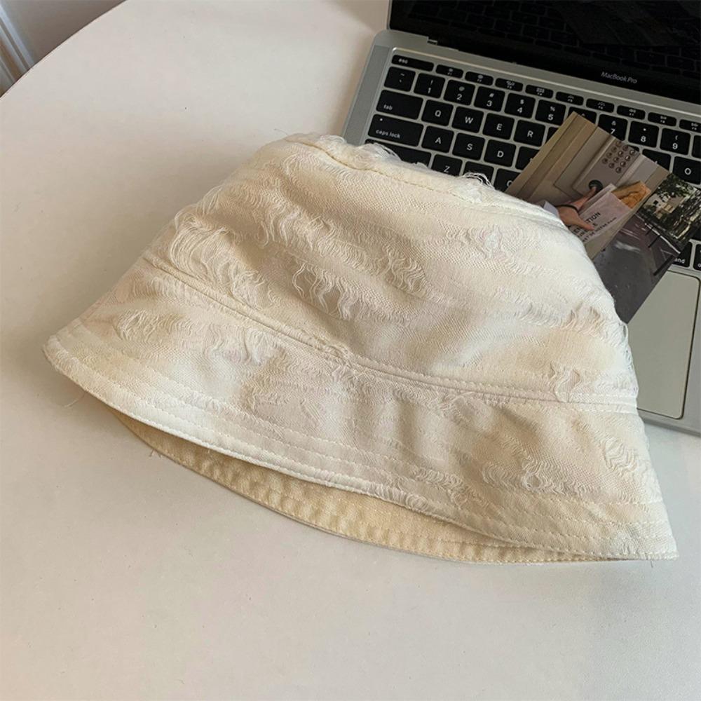 

Однотонная ретро панама, шляпа-ведро от солнца, простая летняя шляпа от солнца, для путешествий белый