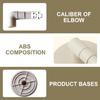 Professional Pool Skimmer Connection Elbow, Vacuum Adapter Board 8929 for Pool Service Repair Centers Daily Maintenance