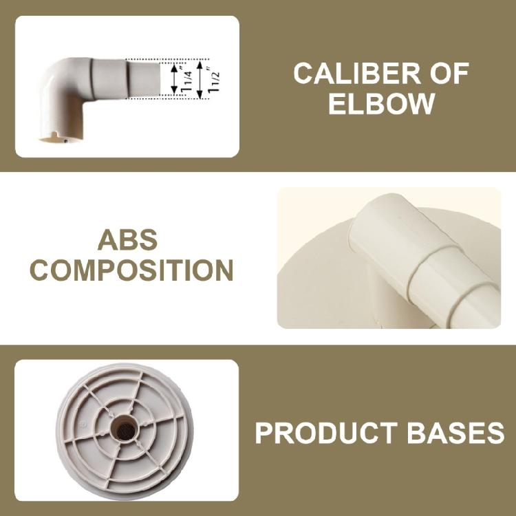 Professional Pool Skimmer Connection Elbow, Vacuum Adapter Board 8929 for Pool Service Repair Centers Daily Maintenance