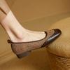 Fashion Women Pumps Low Heel Loafers Genuine Leather Casual Shoes 2025 Spring Ins Slip On Daily Office Lady Fashion Dress Flats Shoes