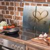 Glas-Schneidebrett 2x 30x52 Herz