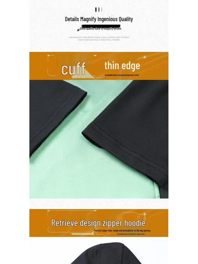 Men's Quick-Dry Hooded Windbreaker: Autumn/Winter Sports Jacket for Running & Training