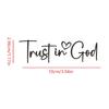 Trust In God Mirror Decal, Car Decals For Women, Faith Mirror Decal, Cute Vinyl Decal, Christian Car Mirror Decal, Religious Car