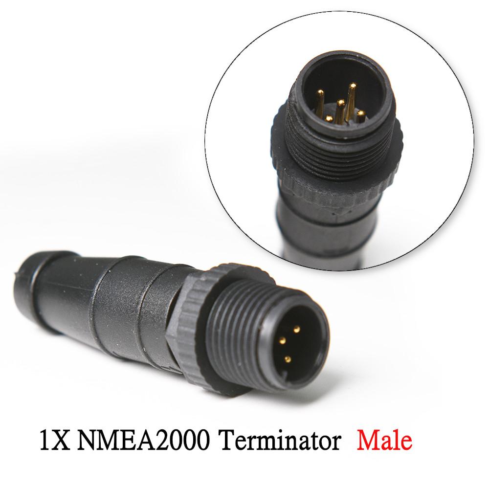 

NMEA 2000 Terminators Male Female 5 Pin Terminal Resistance Connector NMEA2000 IP67 Waterproof for Lowrance Networks