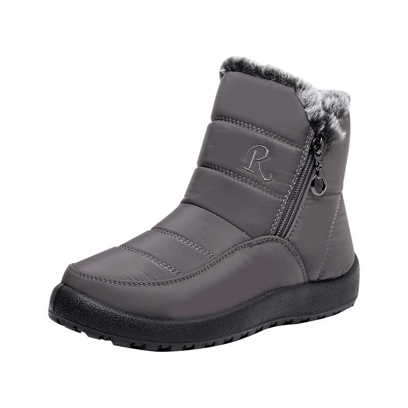 Women's Winter Warm Snow Boots Faux Fur Lining Waterproof Mid Ankle Boots Anti-slip Outdoor Shoes Women's Hiking Hiking Sports Boots