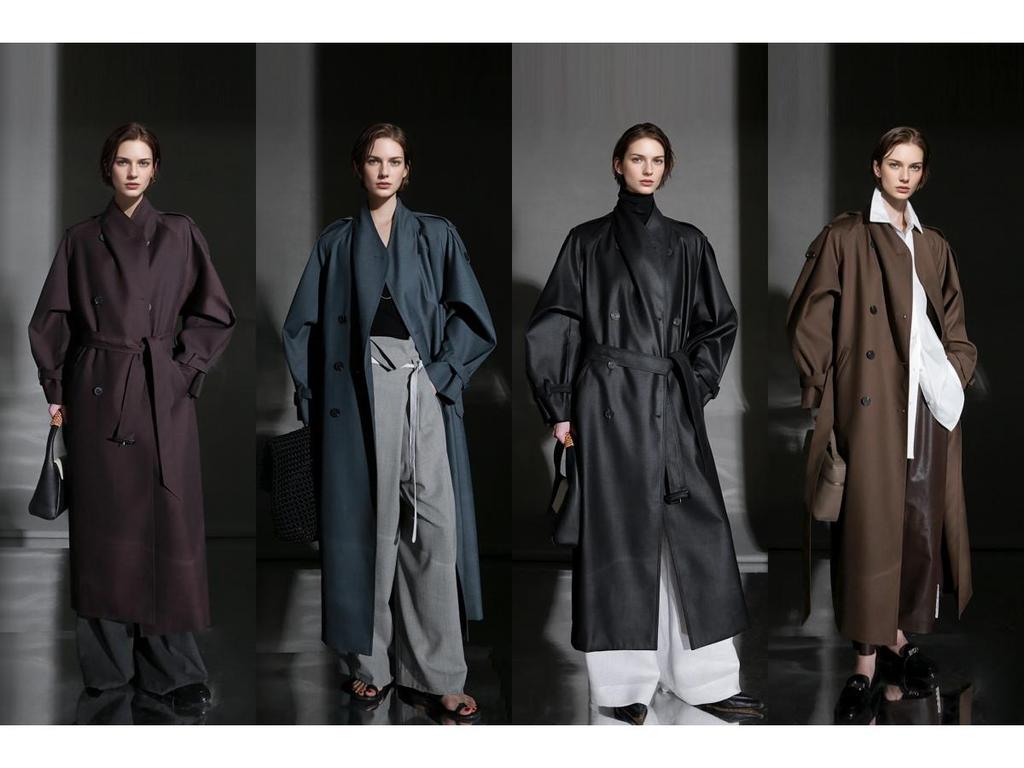 Khakifarbener Trenchcoat im koreanischen Stil: Vielseitige, modische und elegante Damenoberbekleidung für Frühling und Herbst