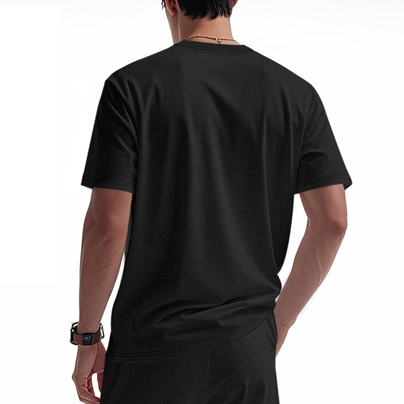 Callaway Embroidered New Summer Men's Loose Waffle Golf Breathable Simple Light Luxury Casual Personalized Short Sleeve