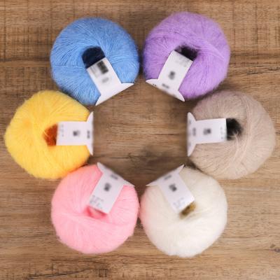 Mohair-Plüsch-Mohair-Pony-Haaransatz, langhaarige Linie, Handstrickwolle