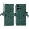 For Motorola Edge 50 Neo 5G/Moto S50 5G/Thinkphone 25 5G Case RFID Blocking Genuine Cow Leather Phone Case Ostrich Texture
