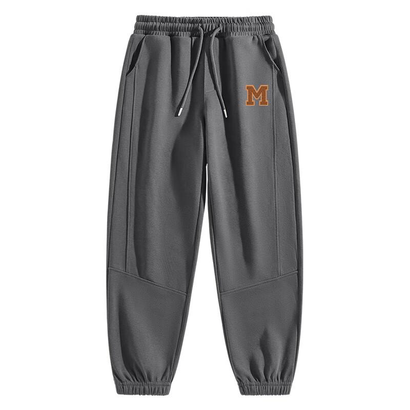 Jeanswest Men's Heavyweight Loose Fit Jogger Pants with Letter Print