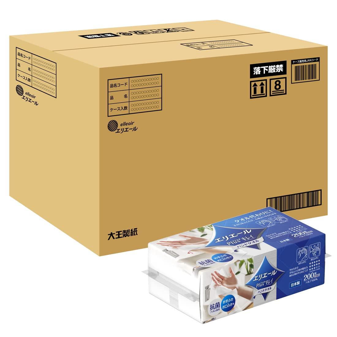 

[Распродажа ящиков] Elleair Plus + Beautiful полотенце для рук 200W1P x 30 упаковок
