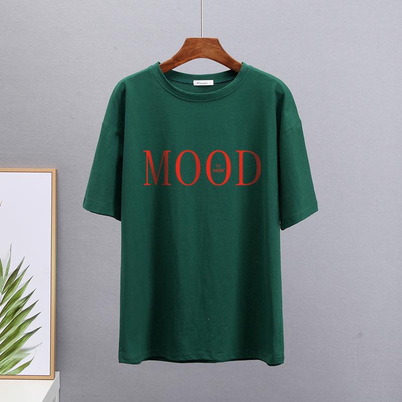 Hirsionsan Summer Cotton Fashion Printed T Shirts Women Casual Soft Oversized Short Sleeves Clothes Chic Harajuku Female Tops