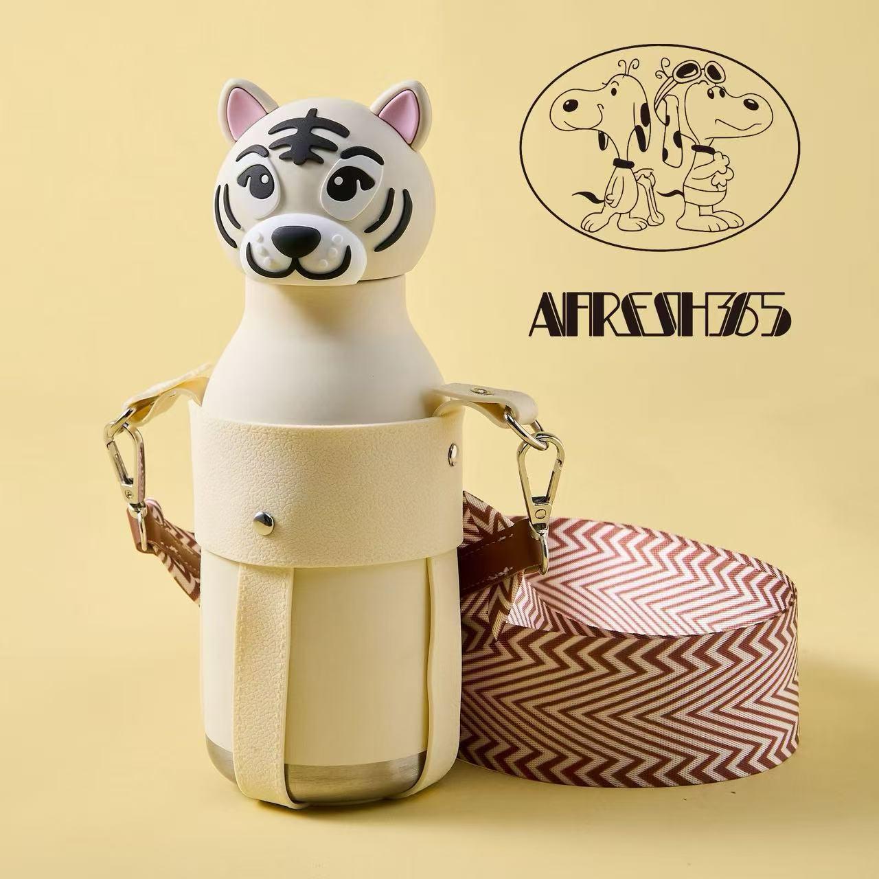 

Детский термокружка объемом 450 мл с креативным дизайном в виде животных и крышкой в ​​виде головы животного. 450ml