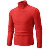 Men’s Plus Size Solid Mock Neck Pullover Knit Sweater