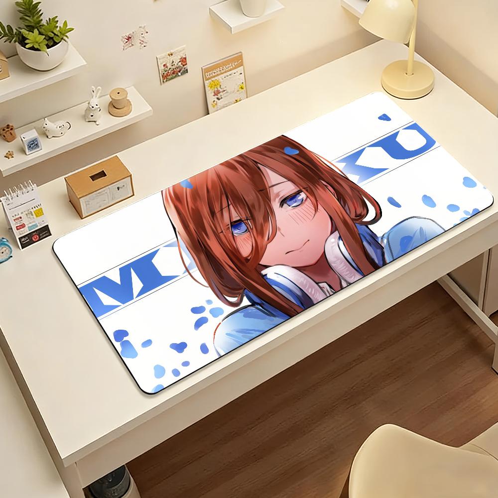 Anime Miku Nakano Mauspads Computer Laptop Gummi Rutschfeste Mauspads Mauspads Gamer Dekoration Schreibtischunterlage