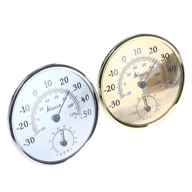 2-in-1 Wandmontiertes Haushalts-Thermometer Hygrometer Wetterstation Hängeanzeige Luftwetterinstrument