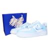 Air Force 1 Low Top Skateboard Shoes Women's Blue White DD8959-100(Team74-SBOX)