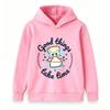Kids Boys Girls Cute Screw Cartoon Graphic Hoodie, Good Things Take Time Print Casual Long Sleeve Pullover Sweatshirt for Children Daily Wear