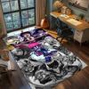 Demon Slayer Anime Rug Carpet Large Area Rug Non Slip Washable Floor Mat Gamer Room Bedroom Home Decor