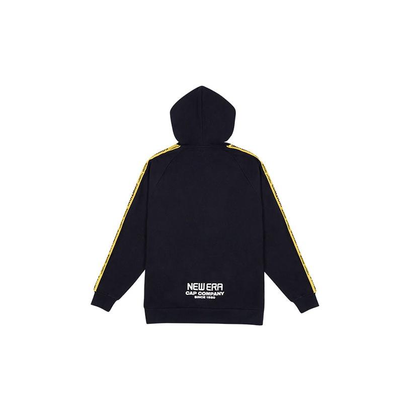 New Era Letter Print Pullover Sweatshirt Unisex sweatshirts Black 12718539