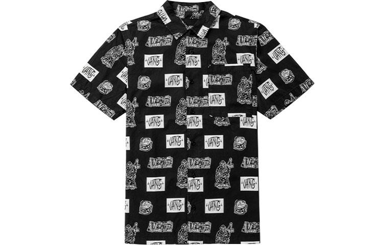 Vans Shirts Unisex Black Lapel Moderate Shirt VN0A5F44ZHA L
